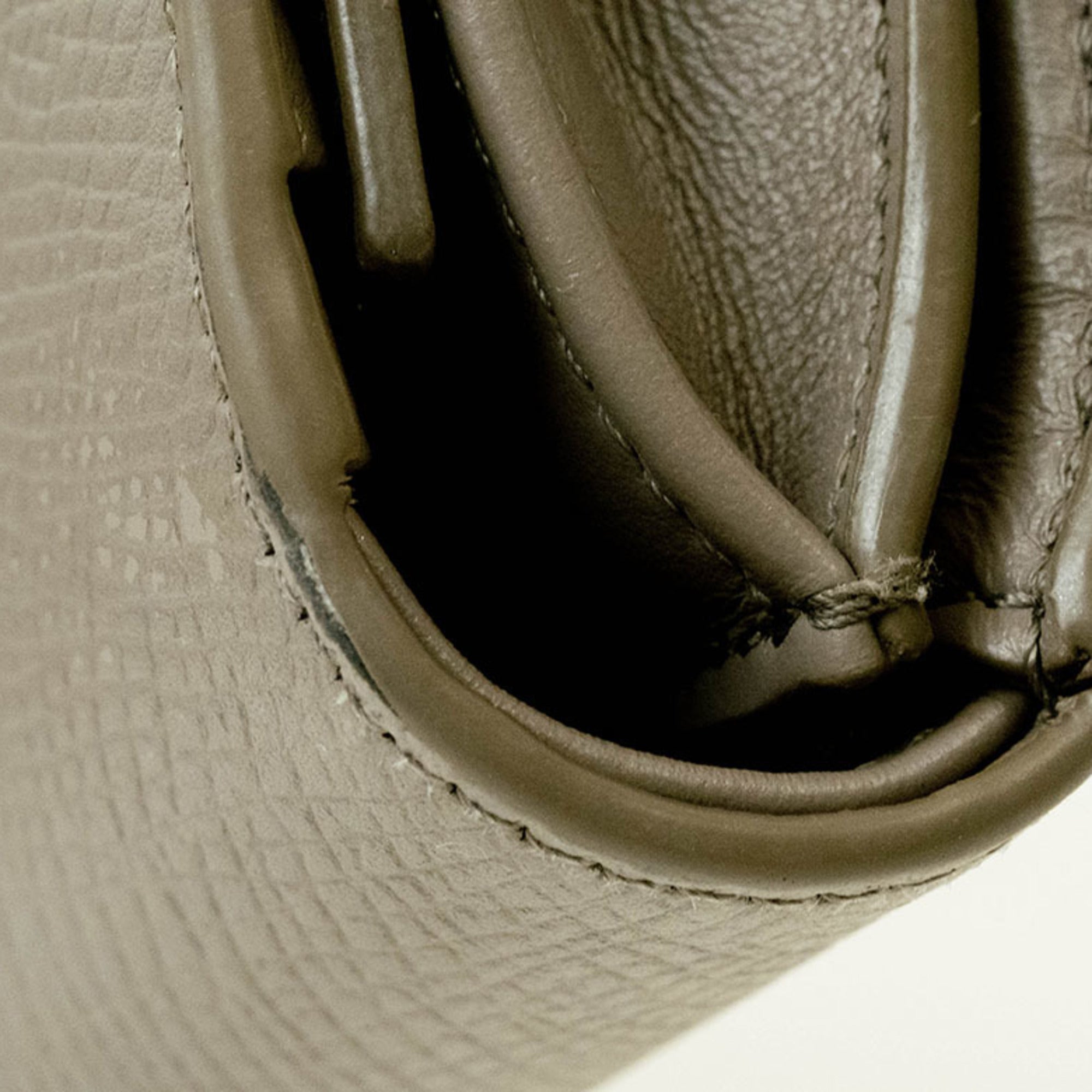 Celine Small Strap Wallet Bi-Color Bi-Fold Pebble Mineral 10H263BRU Women's CELINE