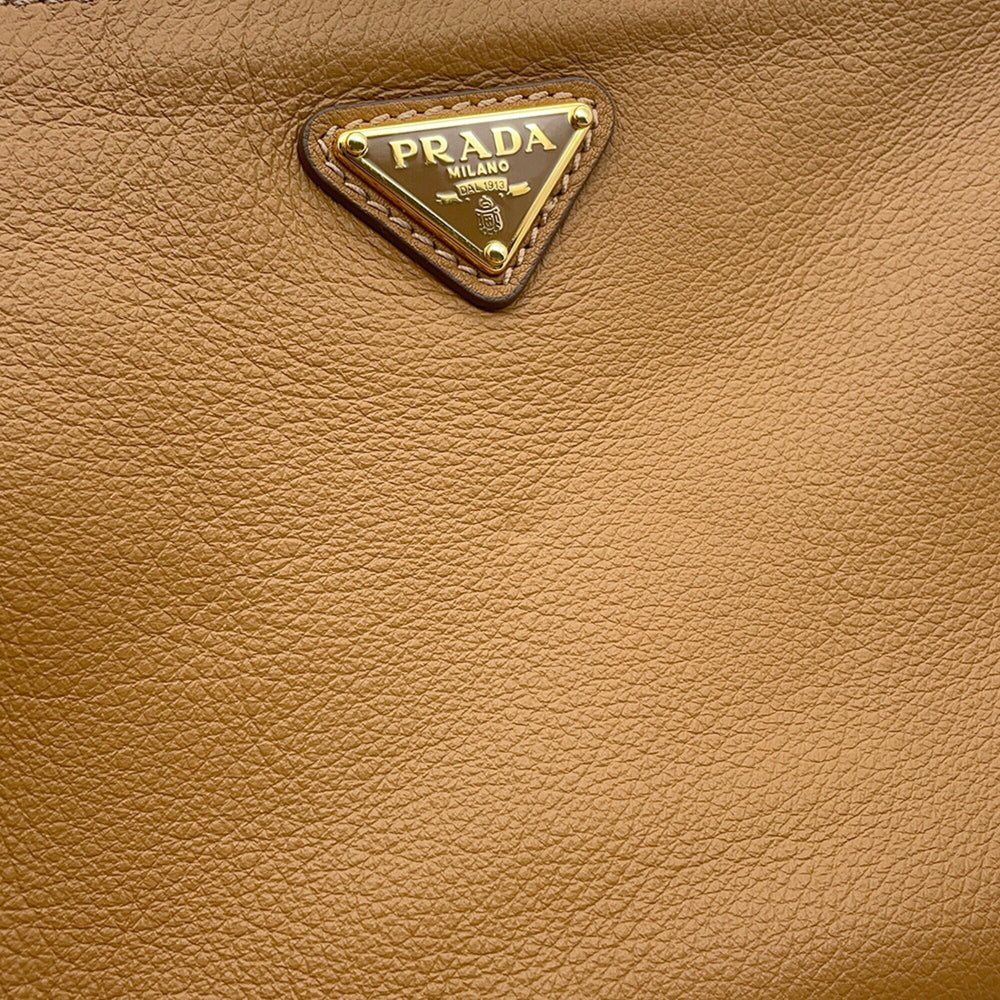 Prada Shoulder Bag Triangle Soft Grain Leather 1BC238 PRADA Handbag — Like New