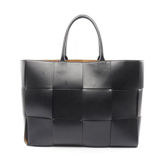 Bottega Veneta The Arco Large Maxi Intrecciato Tote Bag, Leather, Men's, Black, 608608