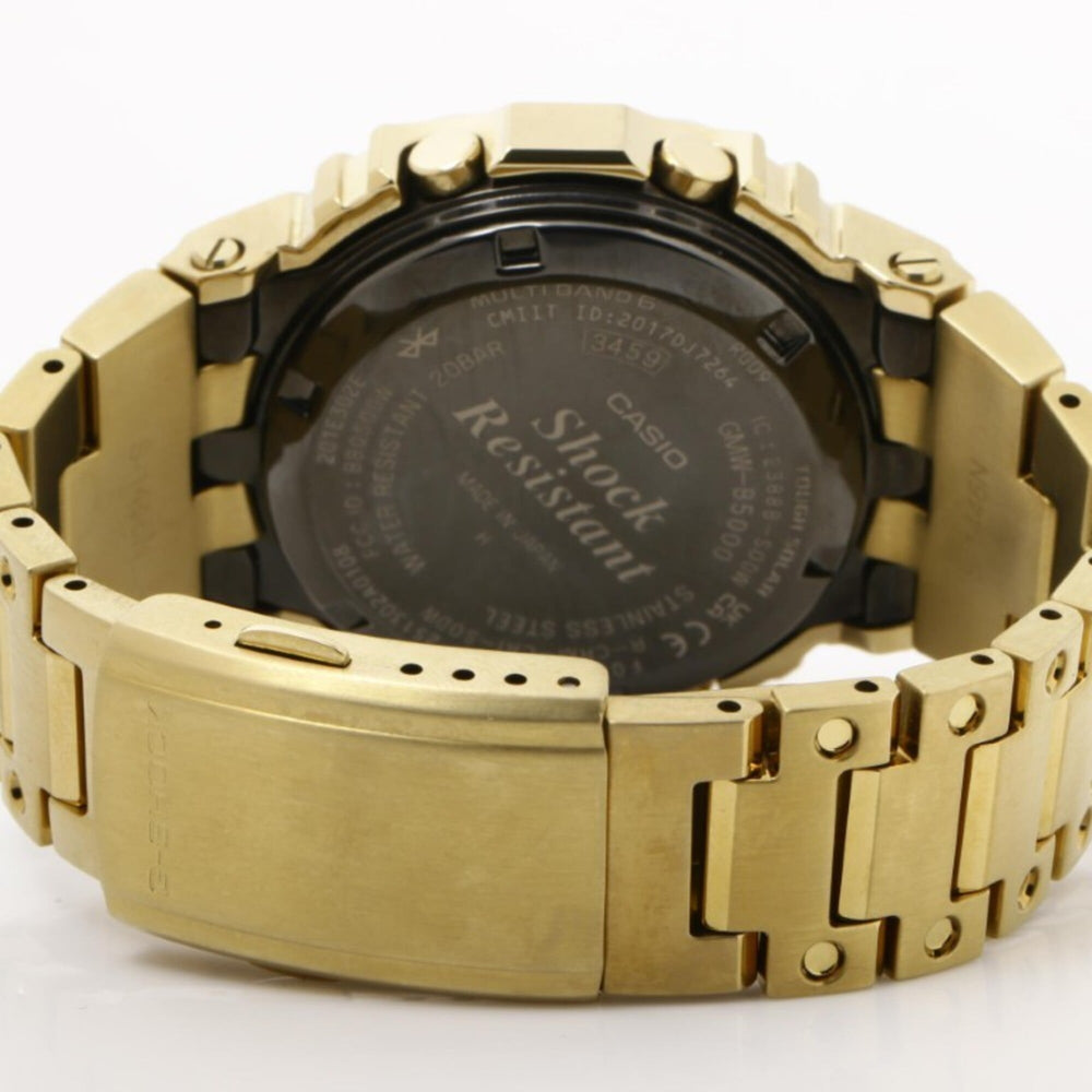 CASIO G-SHOCK FULL METAL 5000 SERIES GMW-B5000GD-9JF Black Gold Stainless Steel Men's Digital Watch — New - Store Return