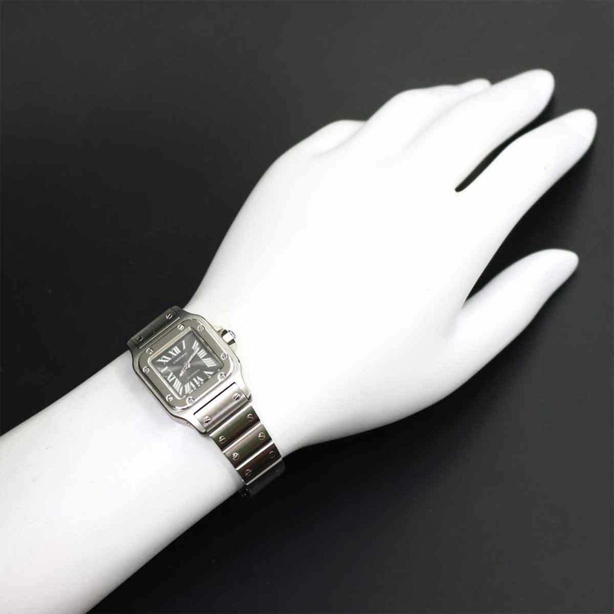 Cartier Santos Galbee SM W20066D6 Women's Watch Asia Limited Edition Gray Automatic — Like New