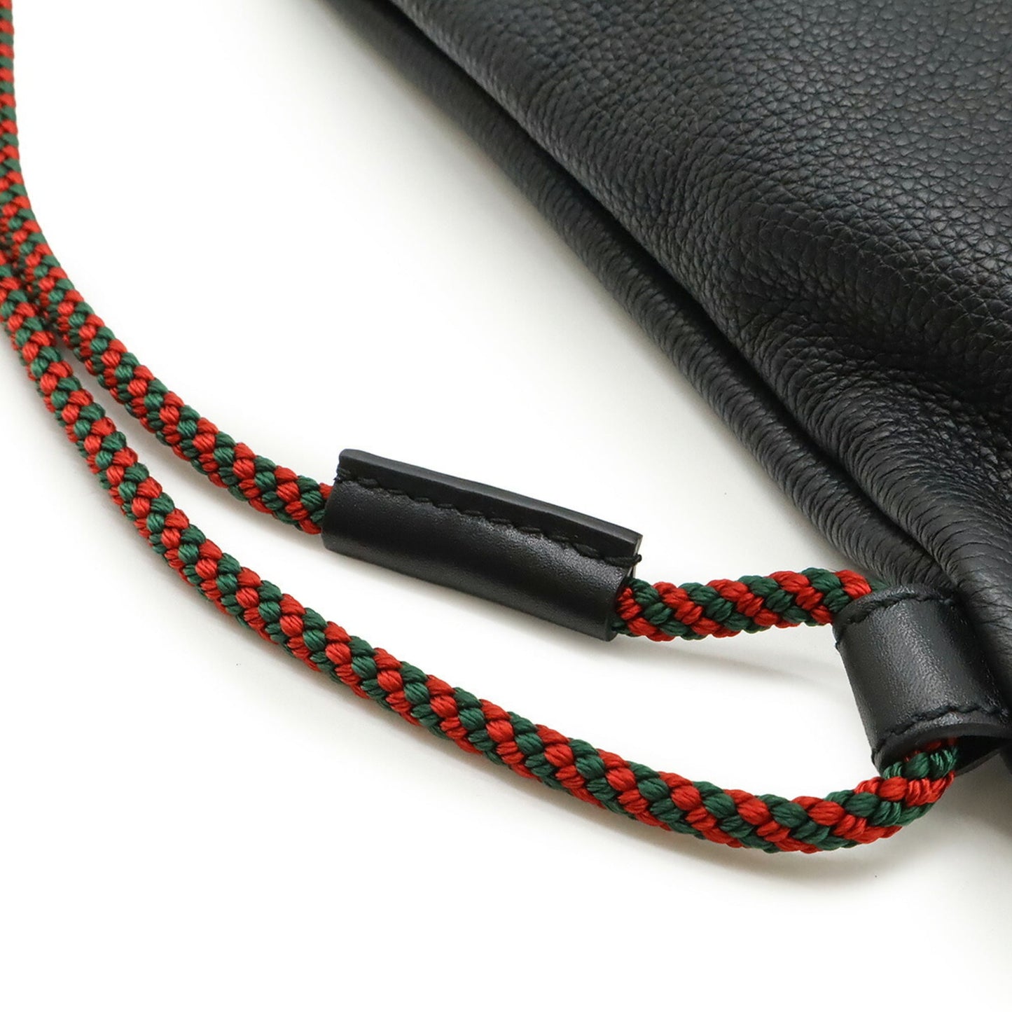 GUCCI Gucci Print Coco Capitan Drawstring Backpack/Tote Bag in Black Leather (Product Code: 494053)