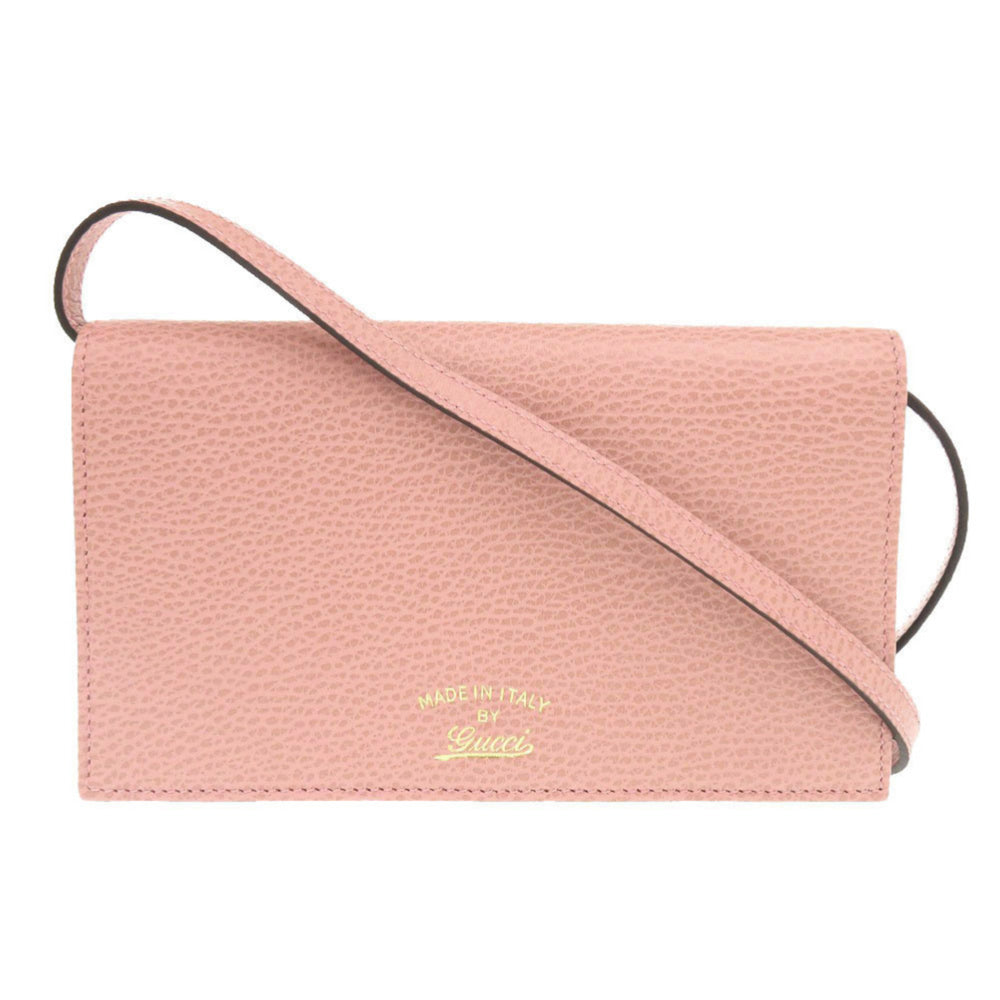 Unused Gucci Swing 368231 Leather Pink Shoulder Wallet Bag 0828GUCCI — Like New