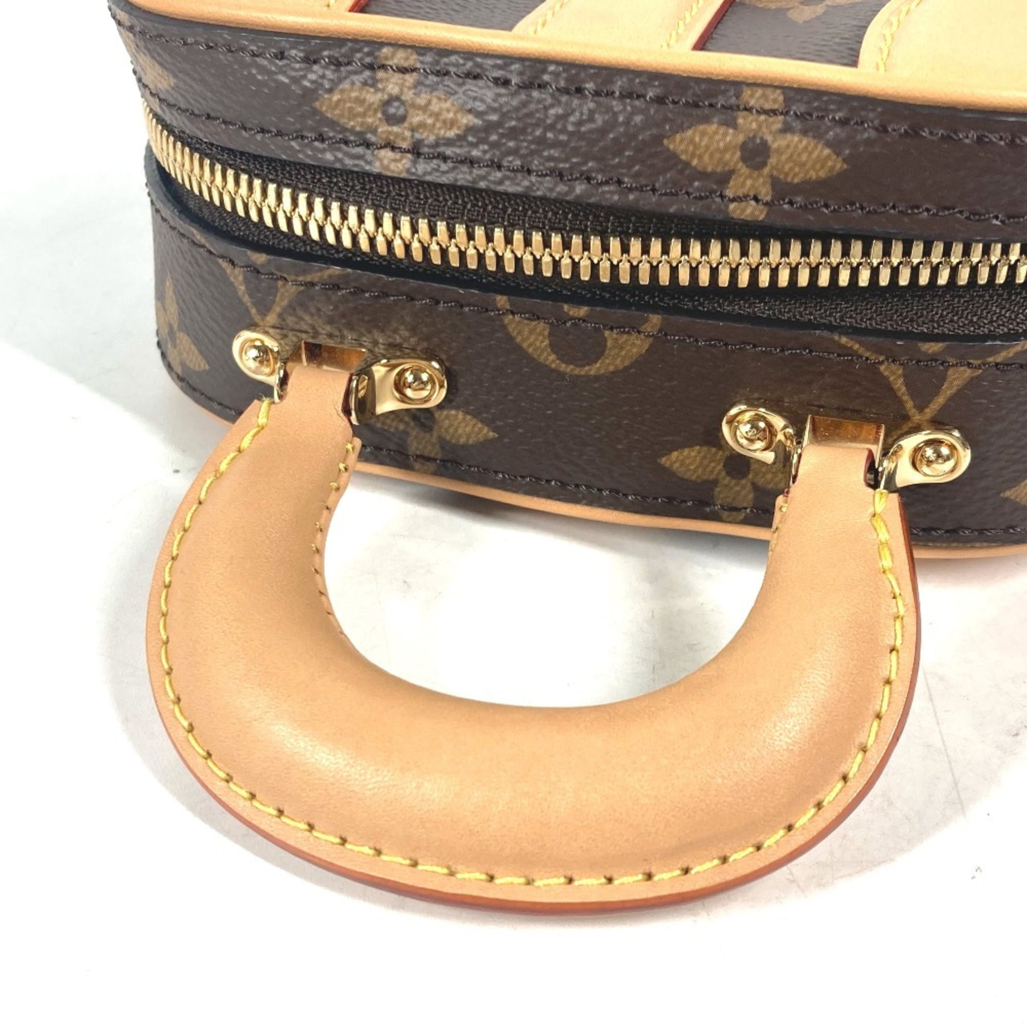 LOUIS VUITTON M68623 Monogram Valisette Vertical Pochette Handbag Shoulder Bag Canvas Men's Women's Brown G-241125-44 — Like New