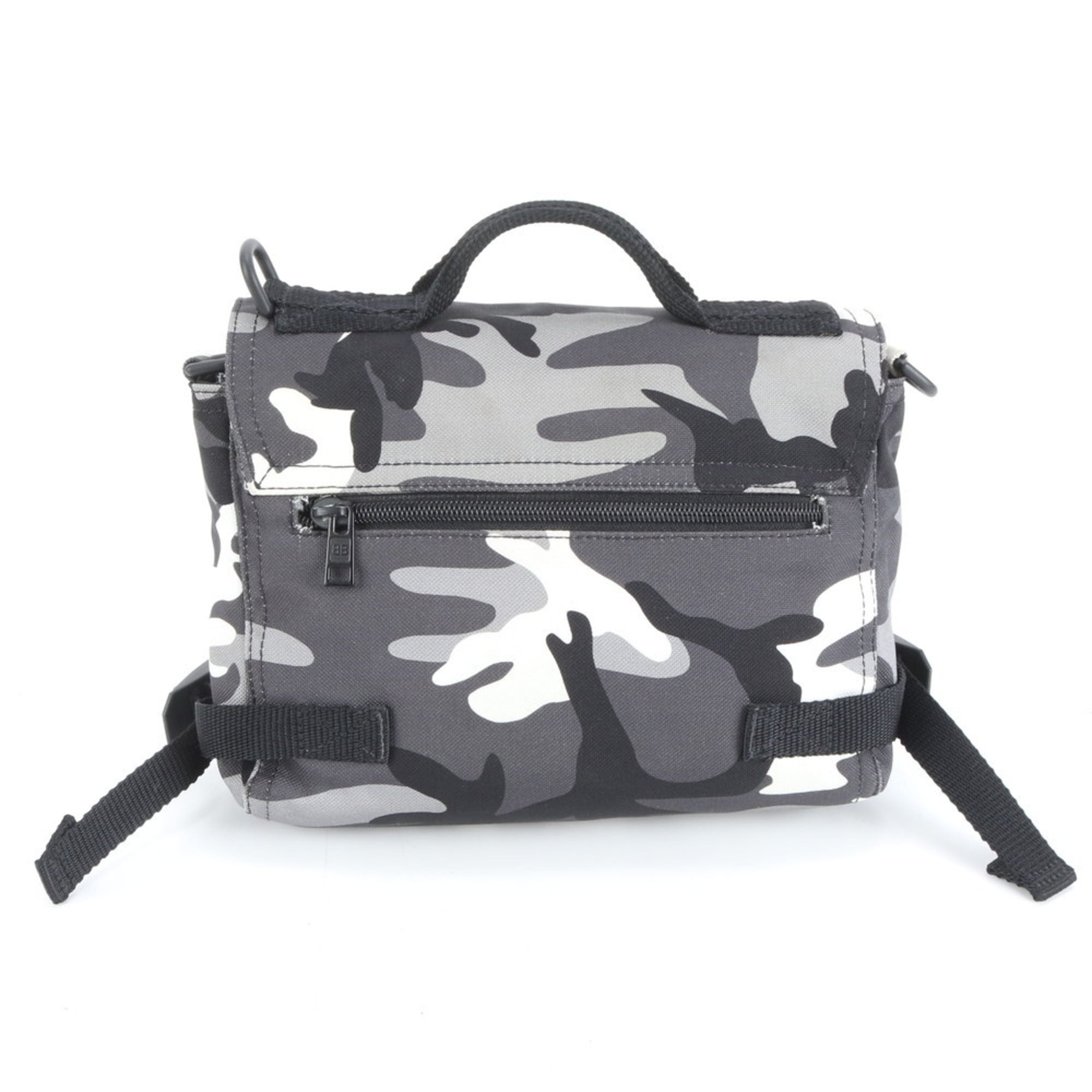 Balenciaga Camouflage Army Messenger Bag with Control Card, Men's