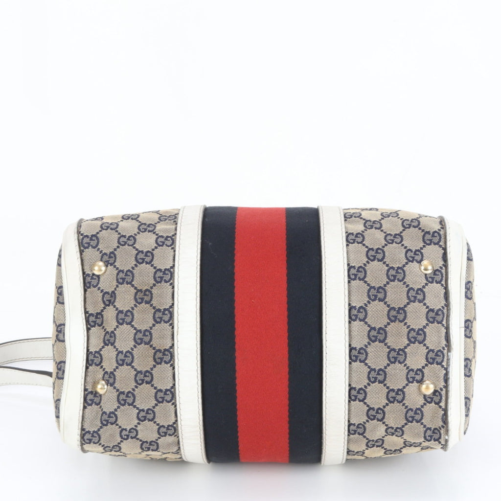 Gucci GG Canvas Sherry Line 247205 Leather Shoulder Bag/Handbag for Women