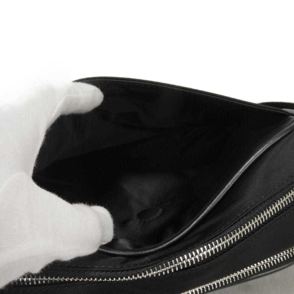 Burberry Paddy Logo Crossbody Shoulder Bag, Cotton Calfskin, Rubber Embossed Nylon, Black, 8049094, Men's — New - Store Return