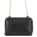 Celine Cuir Triomphe Chain Shoulder Bag, Black, 10E383DR8