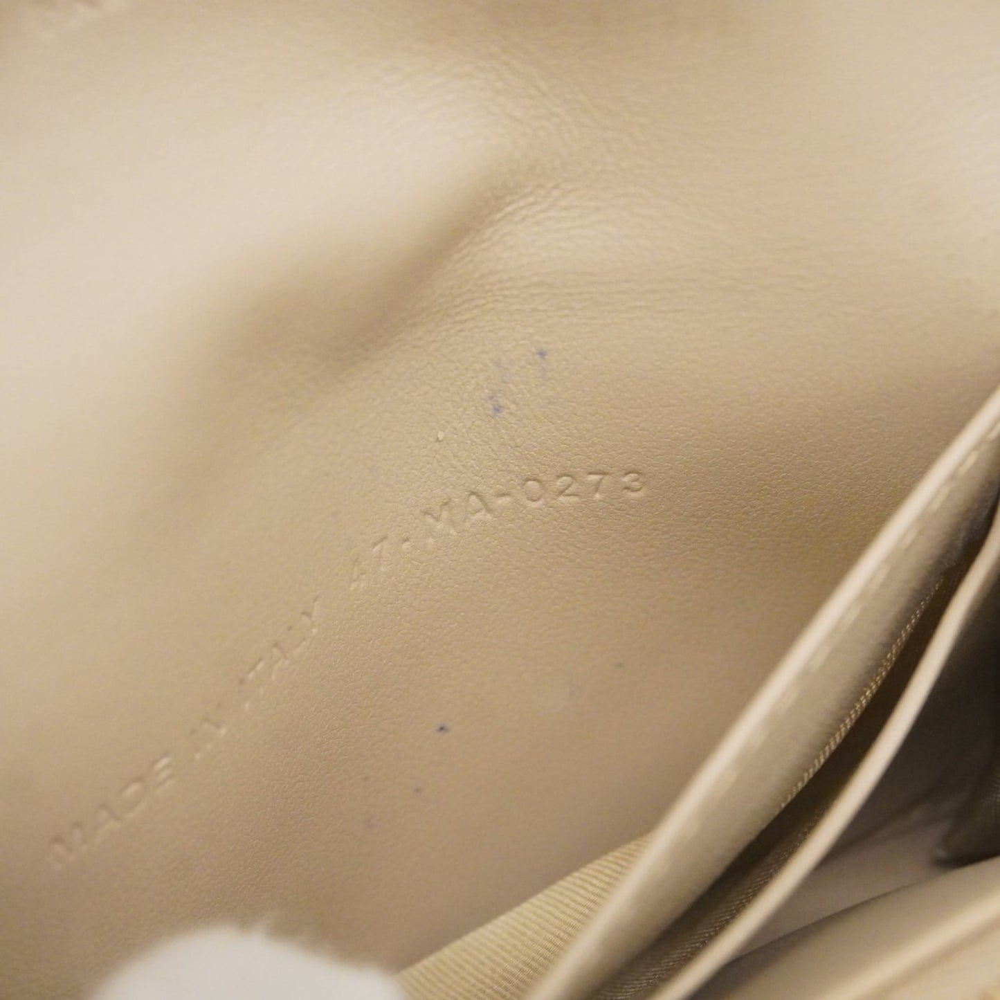 Christian Dior Cannage Leather Wallet, Beige, Champagne, Women's