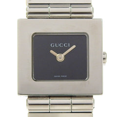Gucci Watch 600L Stainless Steel Quartz Analog Display Black Dial Women's — Good