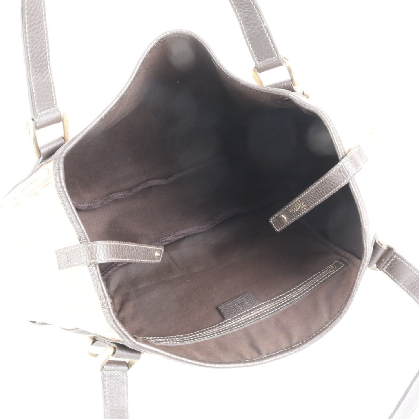 Gucci GG Crystal Abbey 293578 Leather Tote Bag Shoulder Handbag Women's