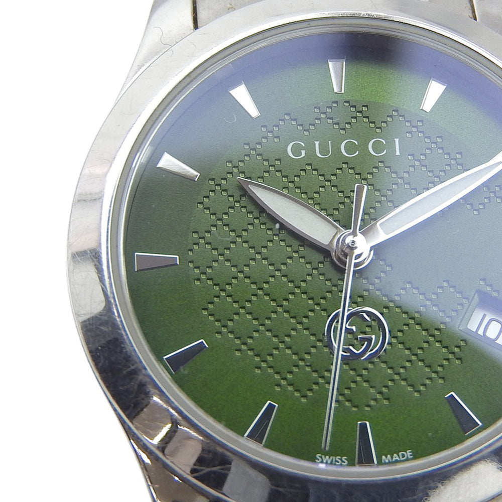 Gucci GUCCI watch 126.5 Stainless steel quartz analog green dial women's — Good