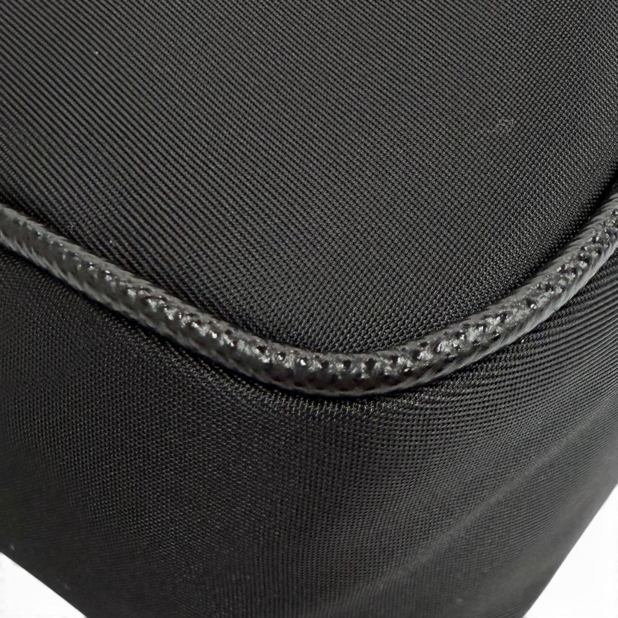 PRADA 1N204X Re-Edition 2005 Re-Nylon Triangle Logo Handbag, Black, Made in Italy, Women's, with Box and Dust Bag — Like New