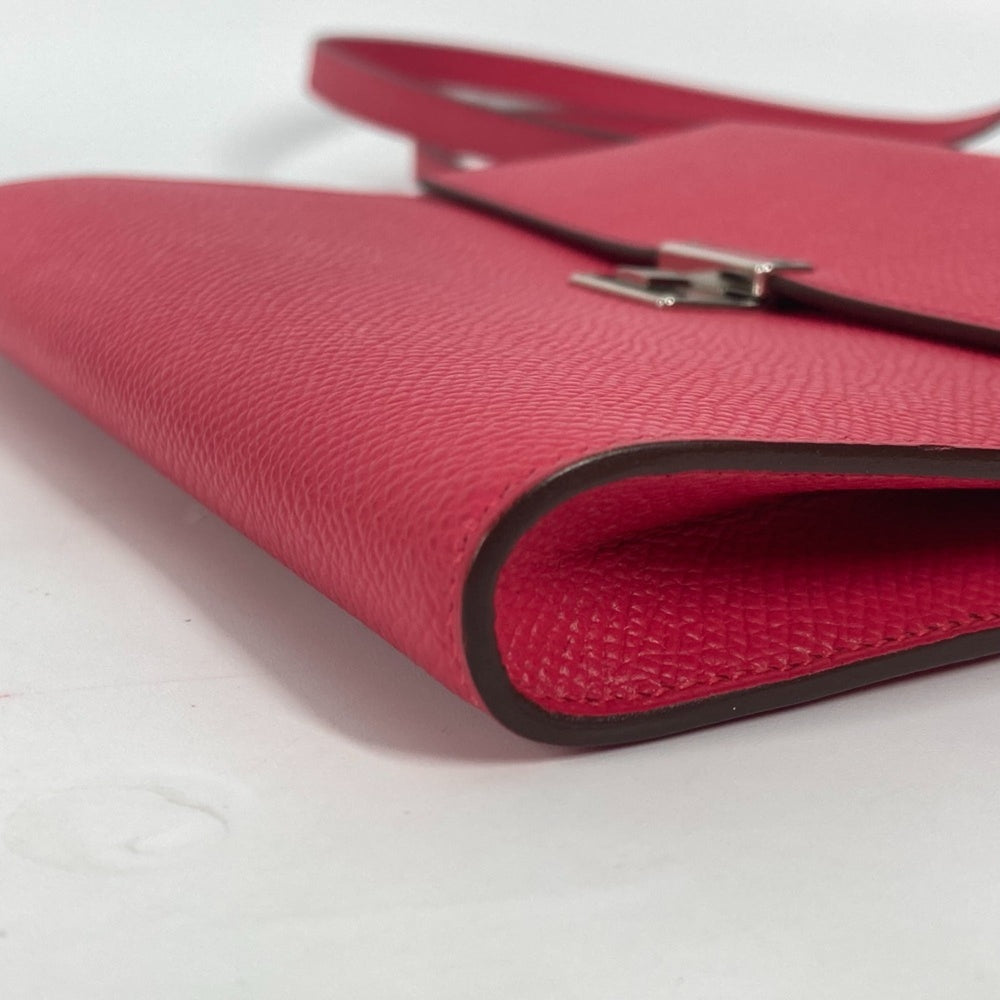 HERMES Hermes Bag Pochette Click 16 Crossbody Shoulder Epson Women's Rose Extreme Pink — Like New
