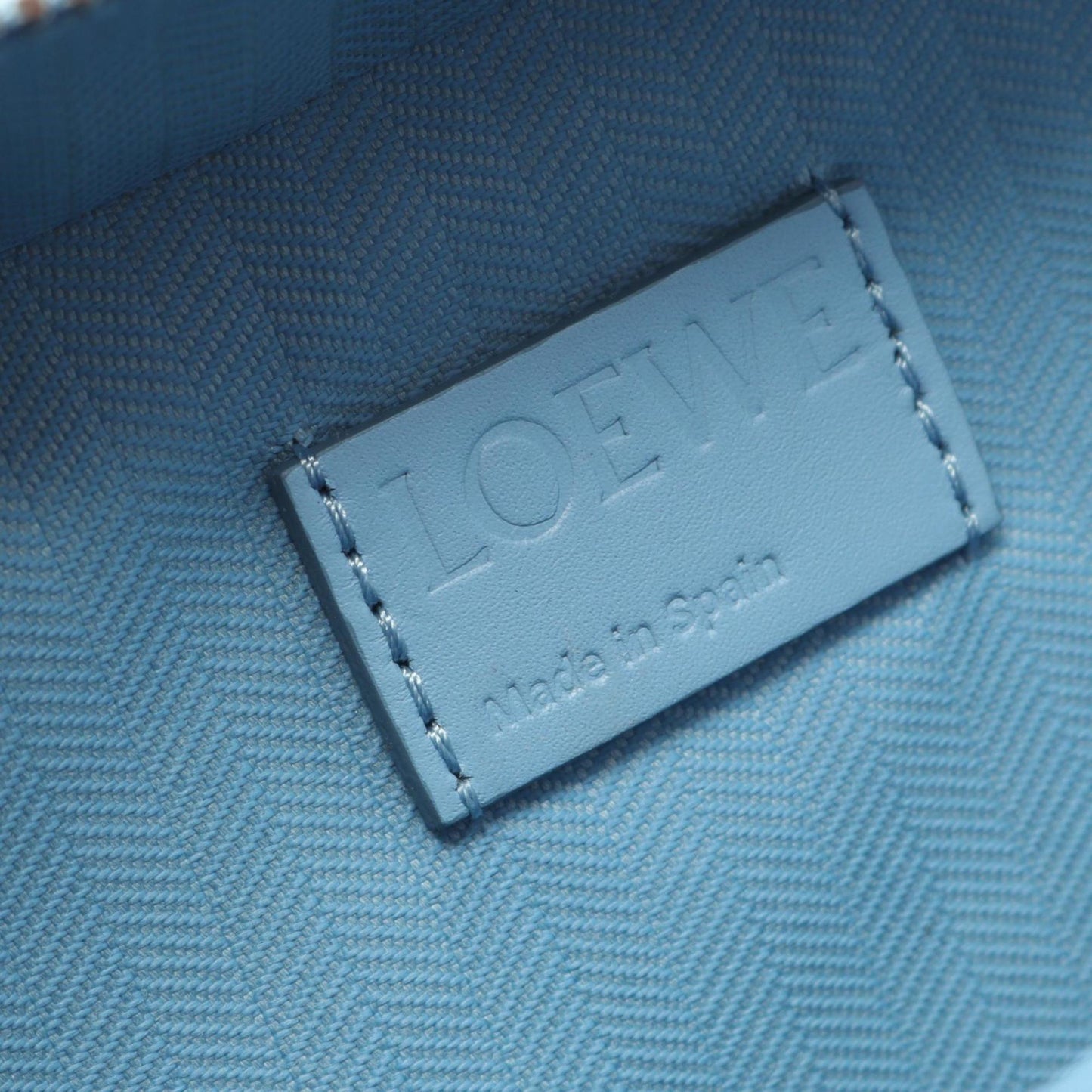 LOEWE Crossbody Camera Bag, Mini Handbag, Leather, Women's, Blue, C565R41X02