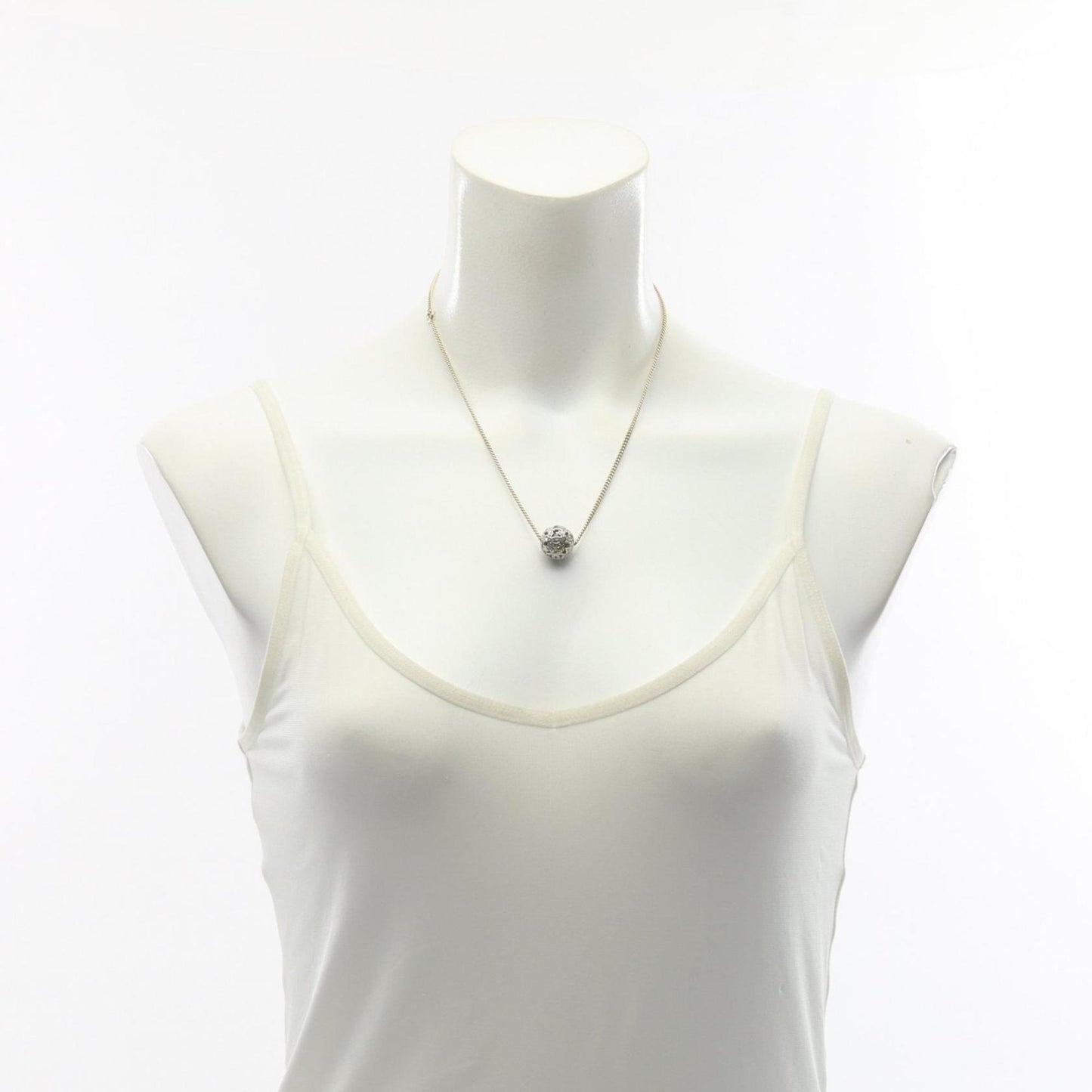 CHANEL Coco Mark Star Necklace with Gold-Plated Rhinestones, Available in Silver, Gold, and Clear.