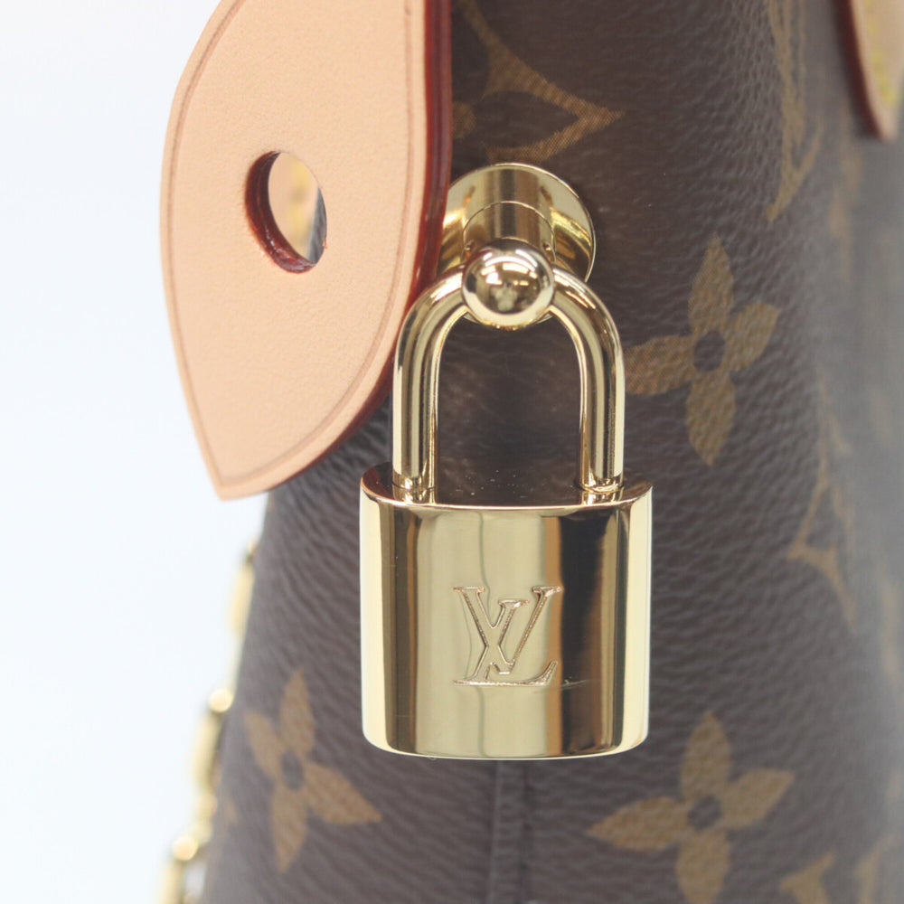 LOUIS VUITTON M12019 Monogram Lockit BB Handbag, Brown, Women's, RFID (IC) — Like New