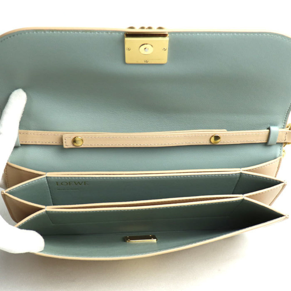 LOEWE Goya Long Chain Clutch Bag Beige A896O45X01 Women's — Like New