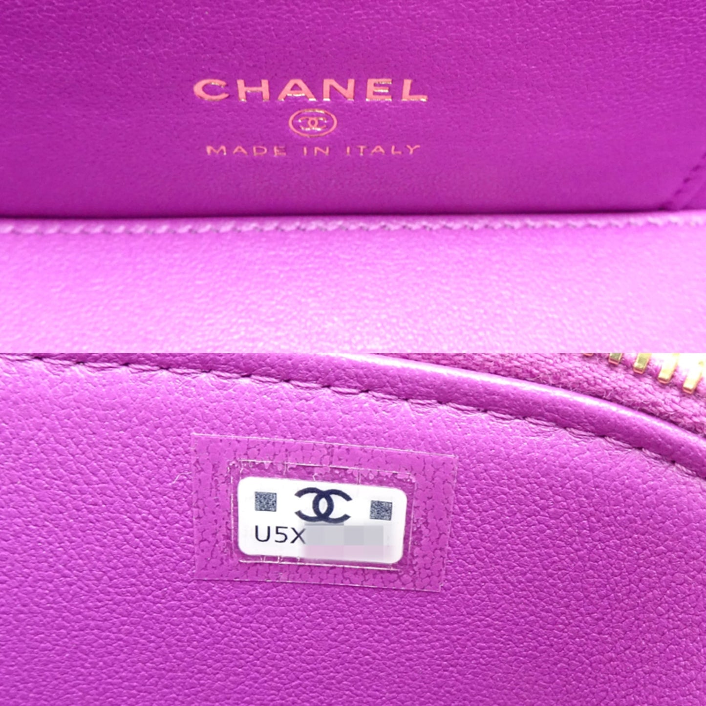 Chanel Vanity Case Women's Shoulder Bag AP3017 Caviar Leather Purple