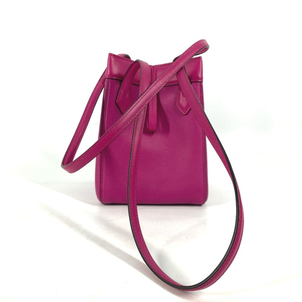 FENDI 8BS083 ORIGAMI MINI Small Shoulder Bag Leather Women's Purple G-240425-54 — New - Store Return