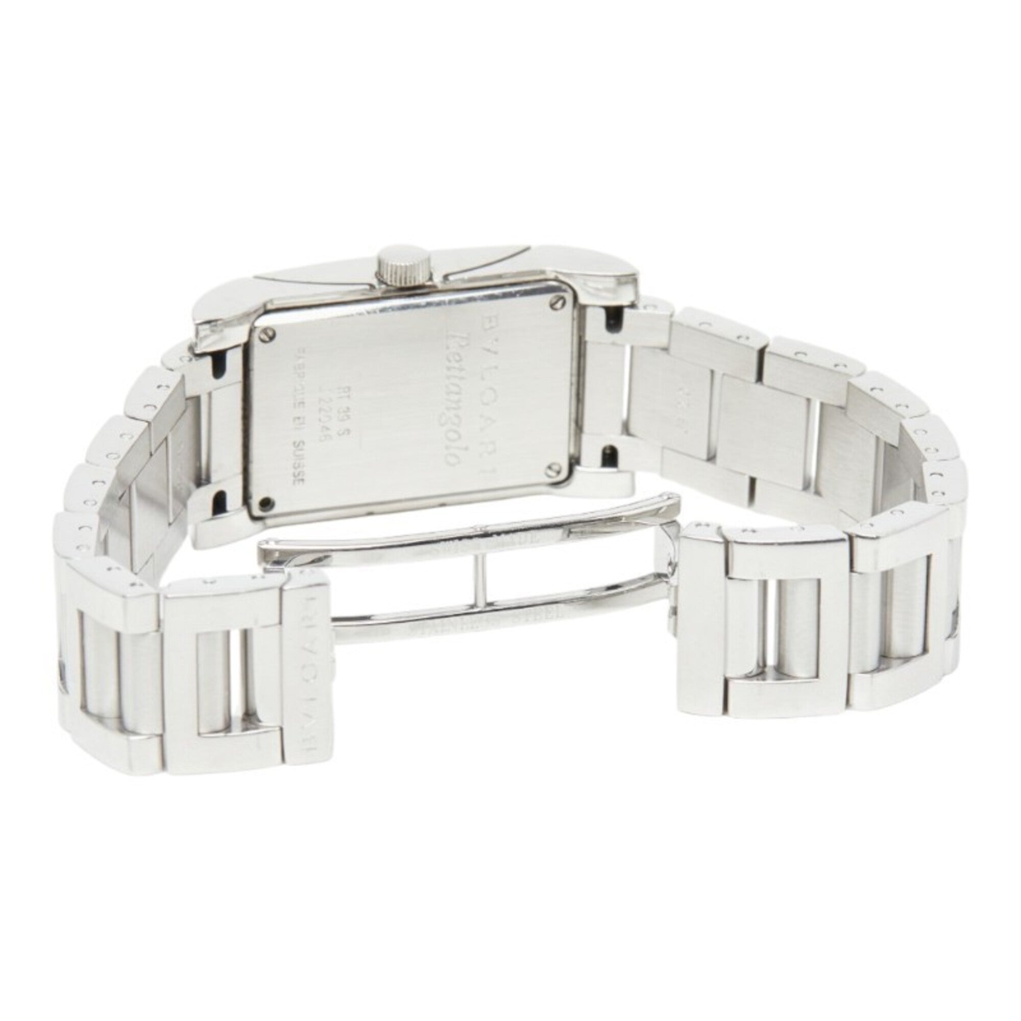 Bulgari Rettangolo Watch RT39S Quartz White Dial Stainless Steel Women's BVLGARI — Good