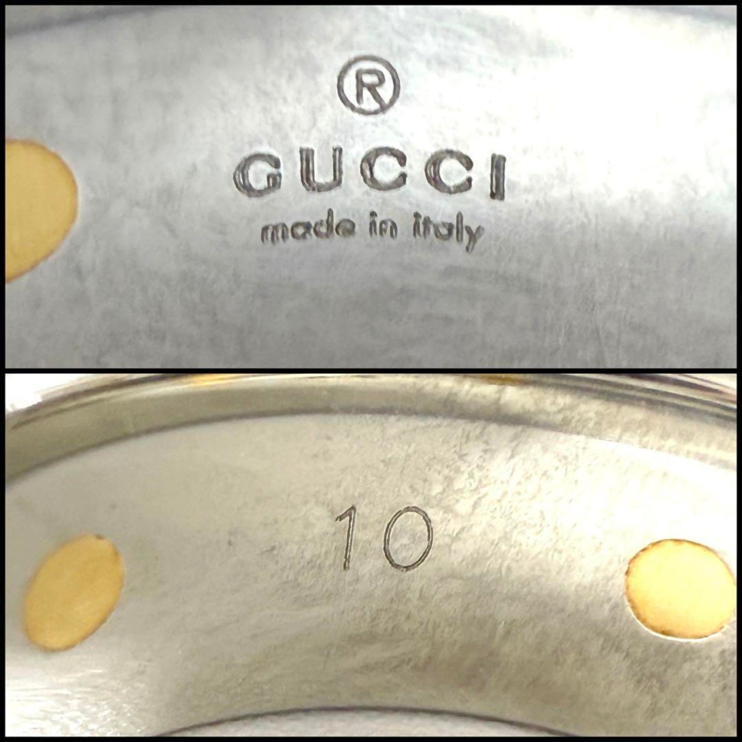 Gucci men's and women's combination wide ring