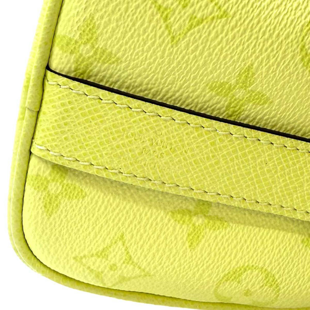 Louis Vuitton Keepall Bandouliere 25, Taigarama 2-way Hand/Shoulder Handbag, Lemon Yellow, M14078, RFID — Like New