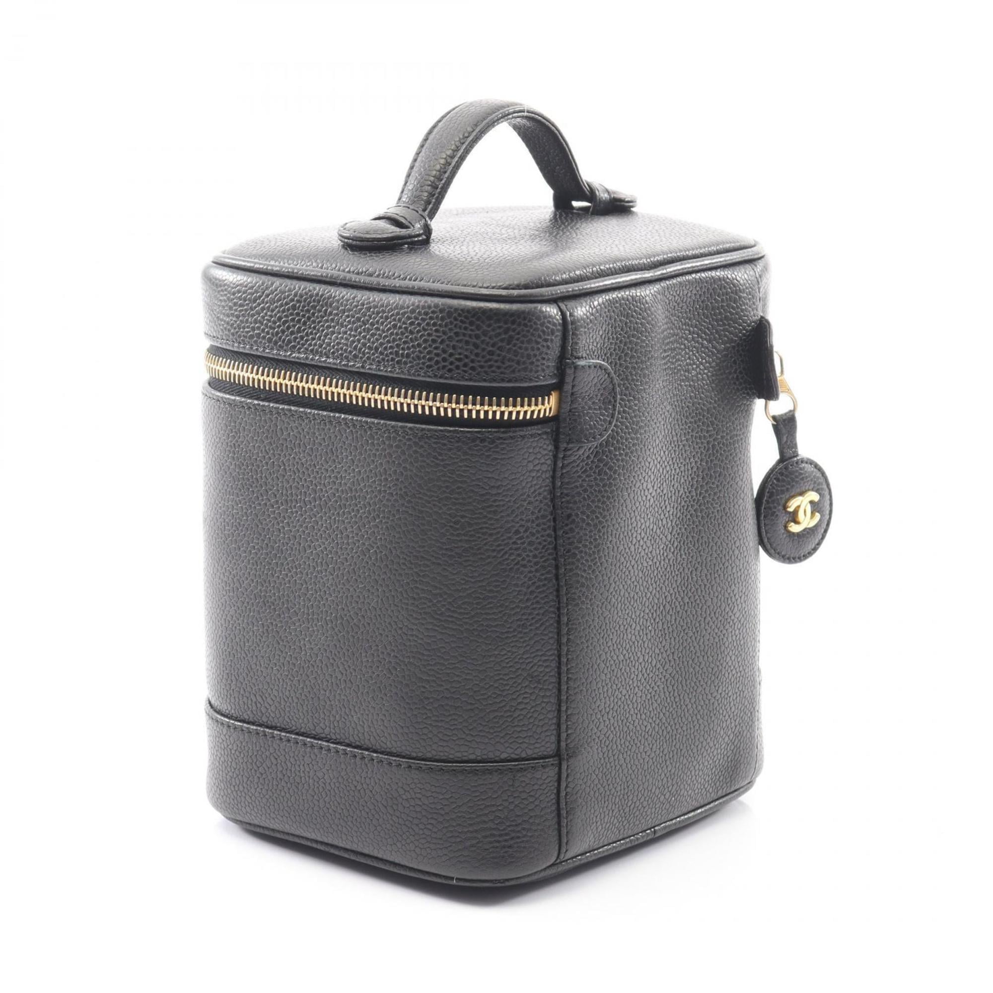 Chanel Coco Mark handbag in grained calfskin leather, women's, black