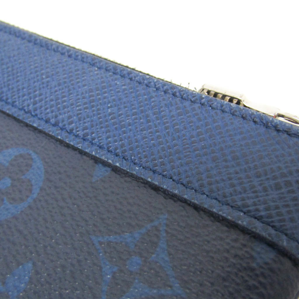 Louis Vuitton Taiga Pochette Discovery PM M30278 Men's Clutch Bag Cobalt