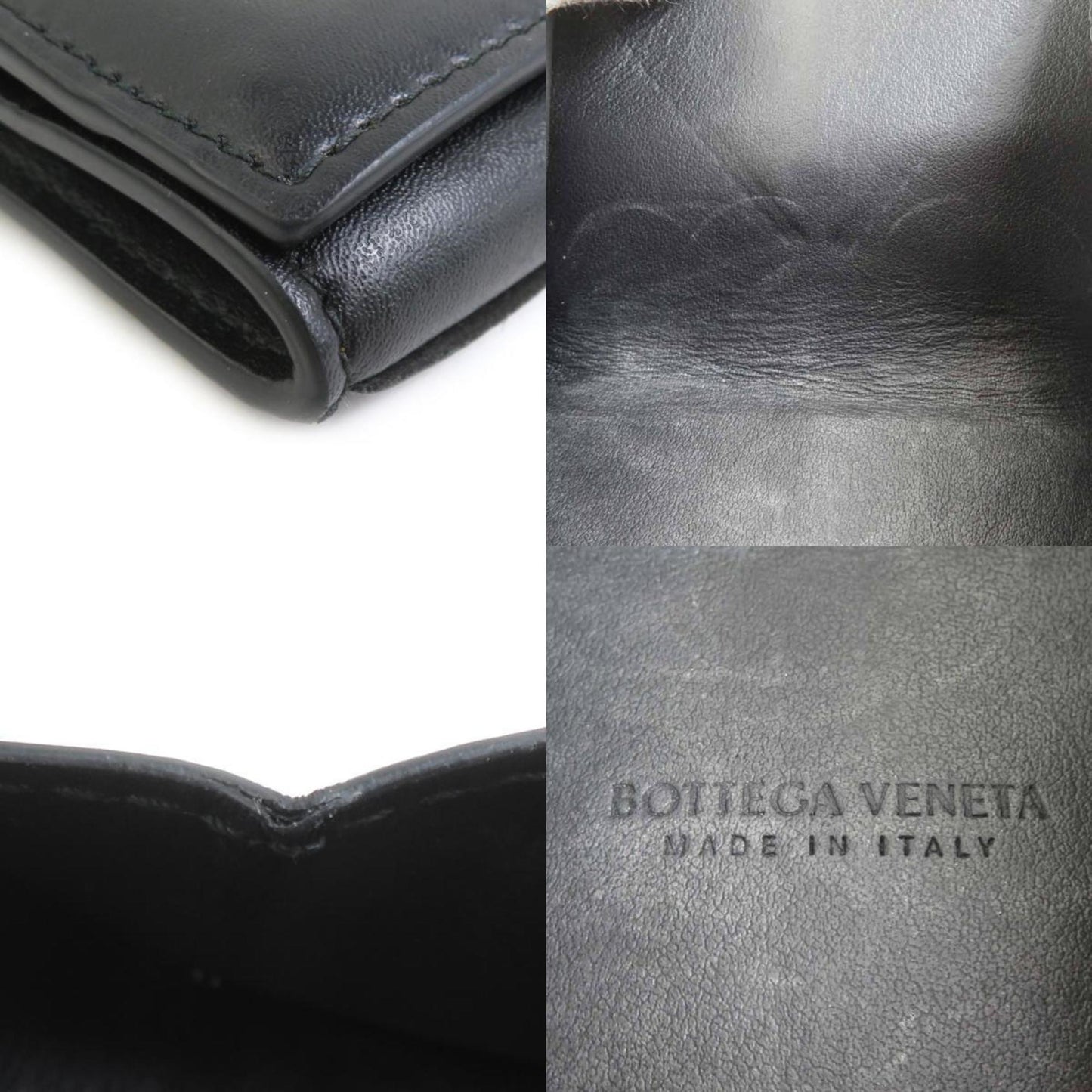 Bottega Veneta wallet/coin case in black leather for men and women, r10786g