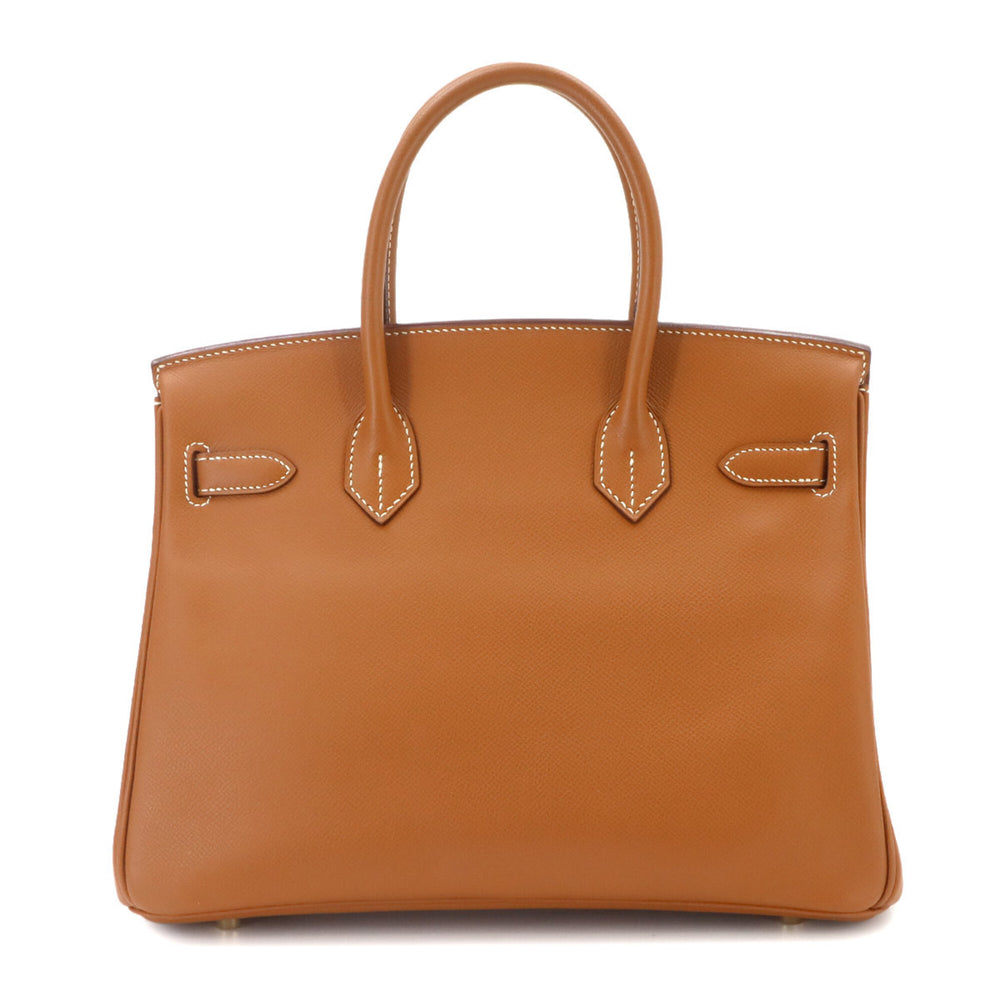 Hermes Birkin 30 Handbag, Epsom Leather, Gold, □J Stamp, Gold Hardware — Like New
