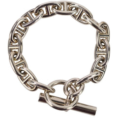 HERMES Chaine d'Ancre MM 14-link bracelet, sterling silver 925, women's — Like New