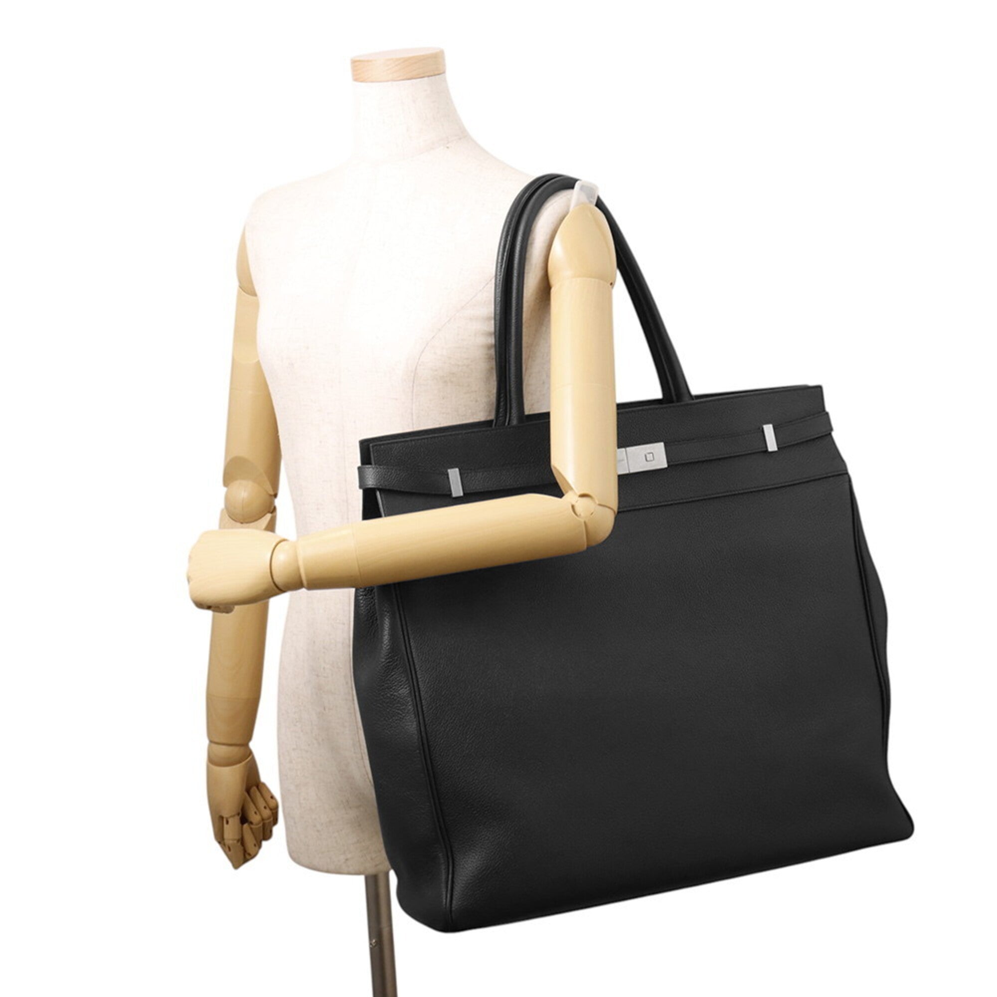 Yves Saint Laurent Saint Laurent Paris Manhattan N S Leather Tote Bag 757302 SAINT LAURENT PARIS Handbag Black — Like New
