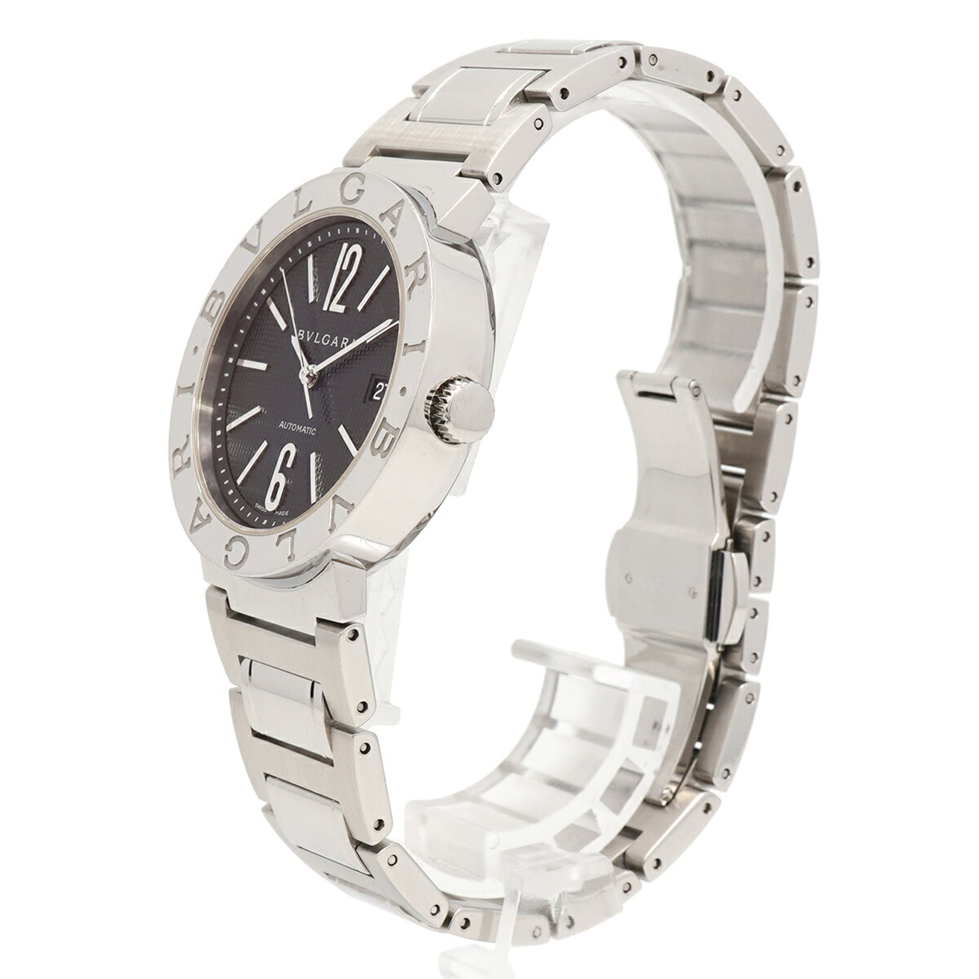 Bvlgari BB38SS Black Dial Men's Watch — Good