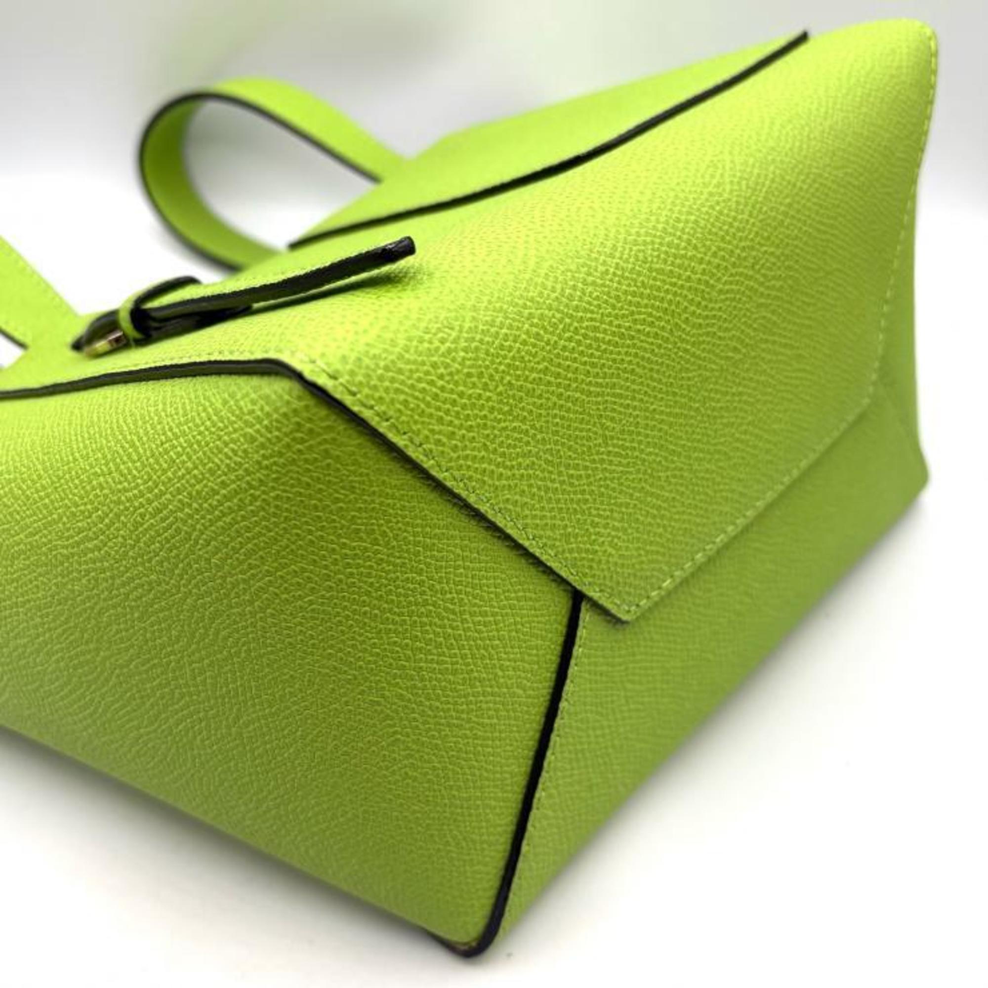 Valextra Bucket Micro Shoulder Bag, Apple Green (WBSF0090028LOCTFVE) — Like New