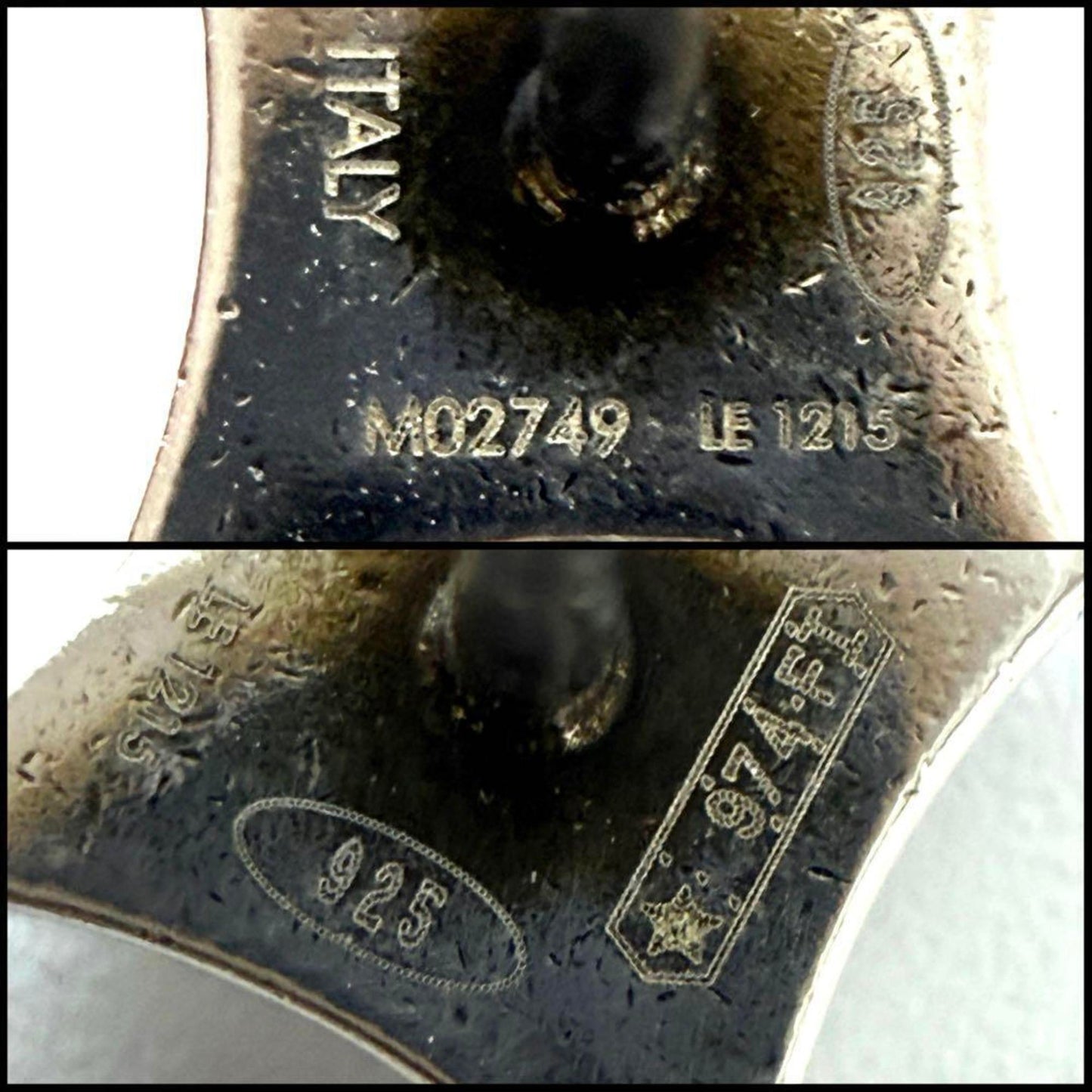 Louis Vuitton Men's Sailor Stud Earrings, 925, 1 Piece Only