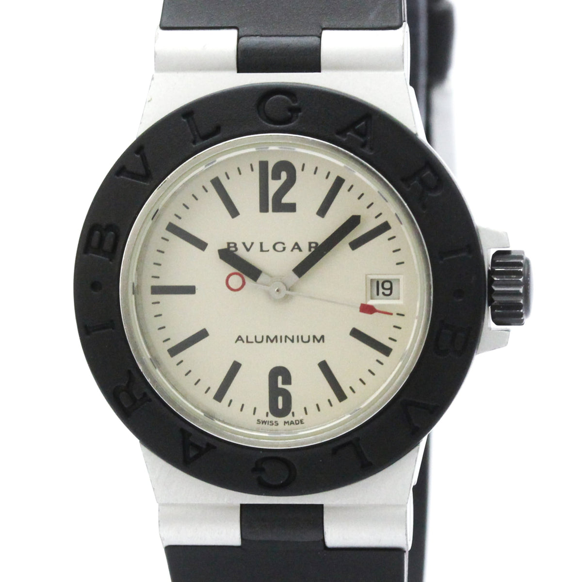 BVLGARI Aluminum Rubber Quartz Ladies Watch AL29A — Very Good