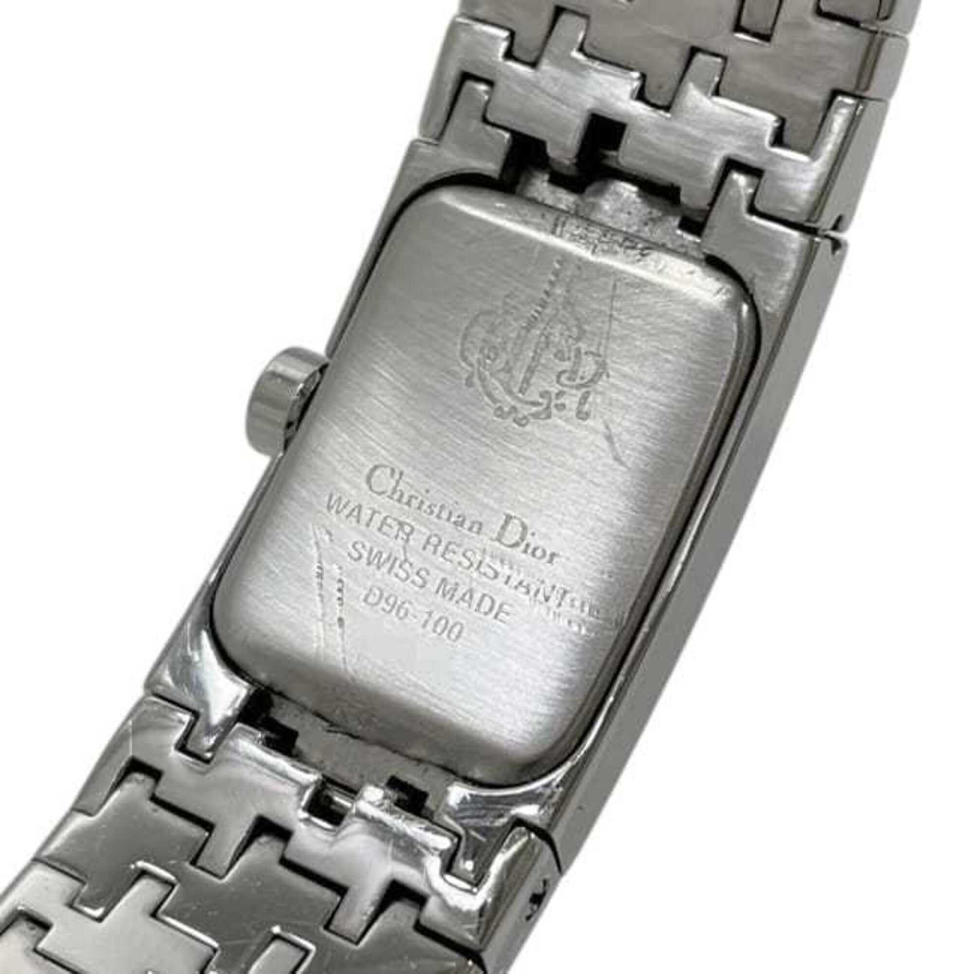 Christian Dior watch, white dial, silver Diophilic D96-100, women's, stainless steel, quartz, OC1*** — Good