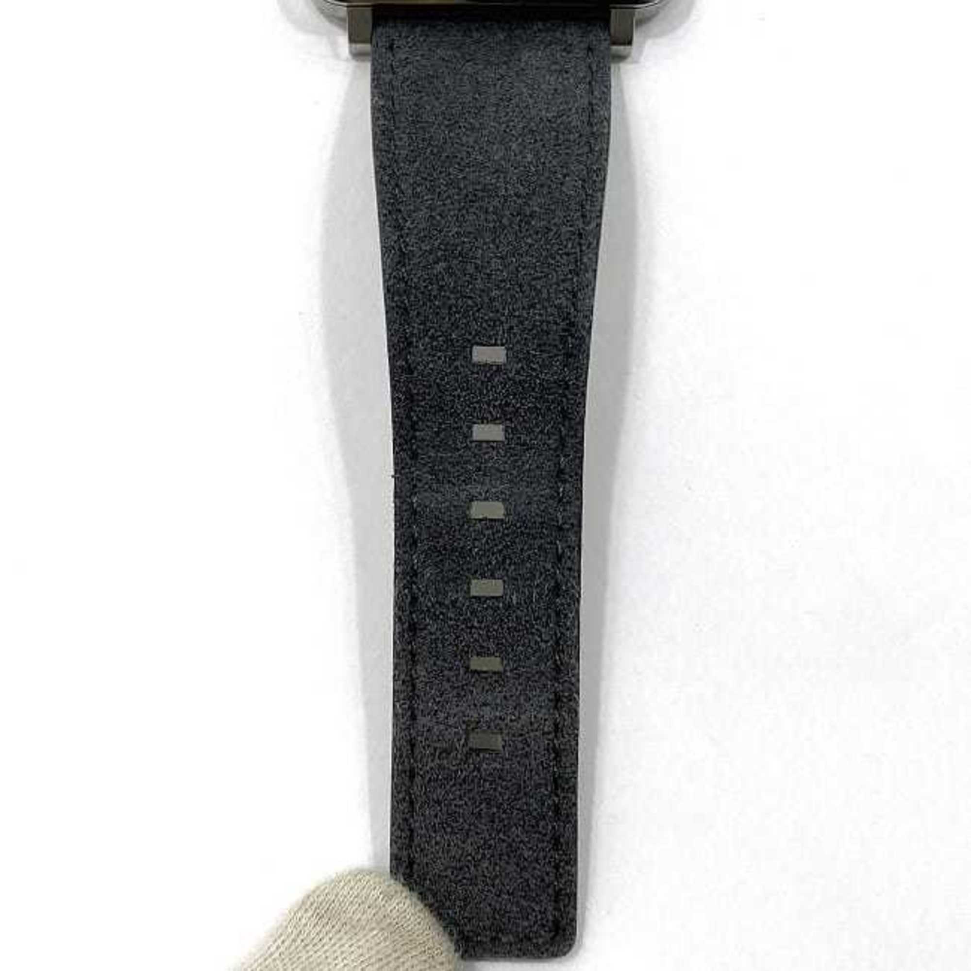 Bell & Ross Watch Aviation 39 f-22679 Camouflage White Shell Silver Gray BRS-64-S Men's SS Suede Leather Rubber Quartz Square Dial Interchangeable Strap Battery Operated — Good