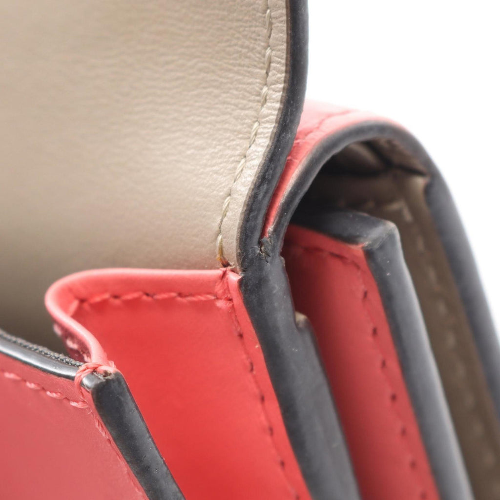 Fendi FF Diamond Tri-fold Wallet, Leather, Women's, Beige and Pink, 8M0480ALWA