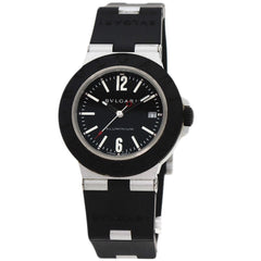 BVLGARI BB40AT Alum Date Watch Rubber Men's — Good