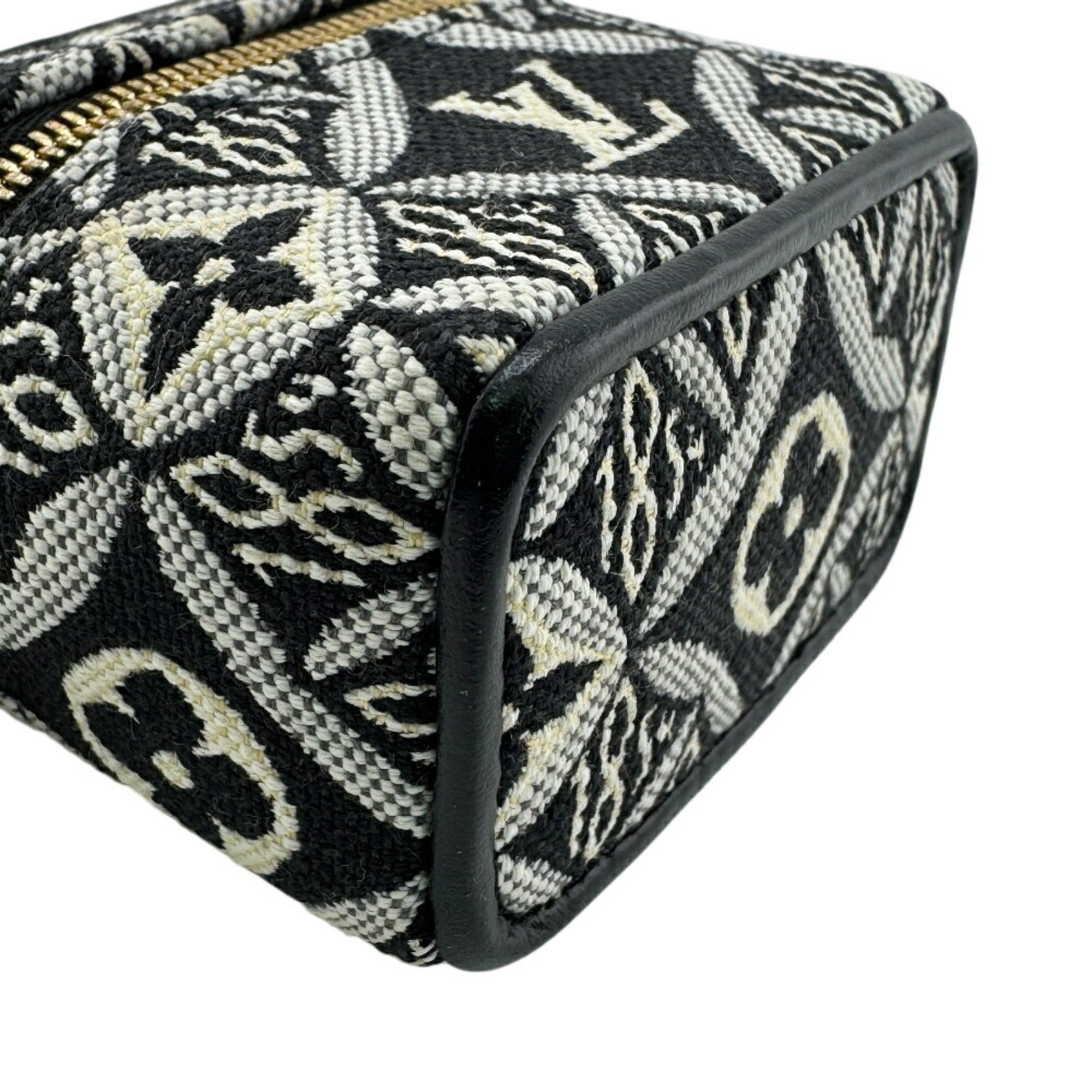 LOUIS VUITTON M00351 Porte Clé Vanity Bag Charm SINCE 1854 Black Women's