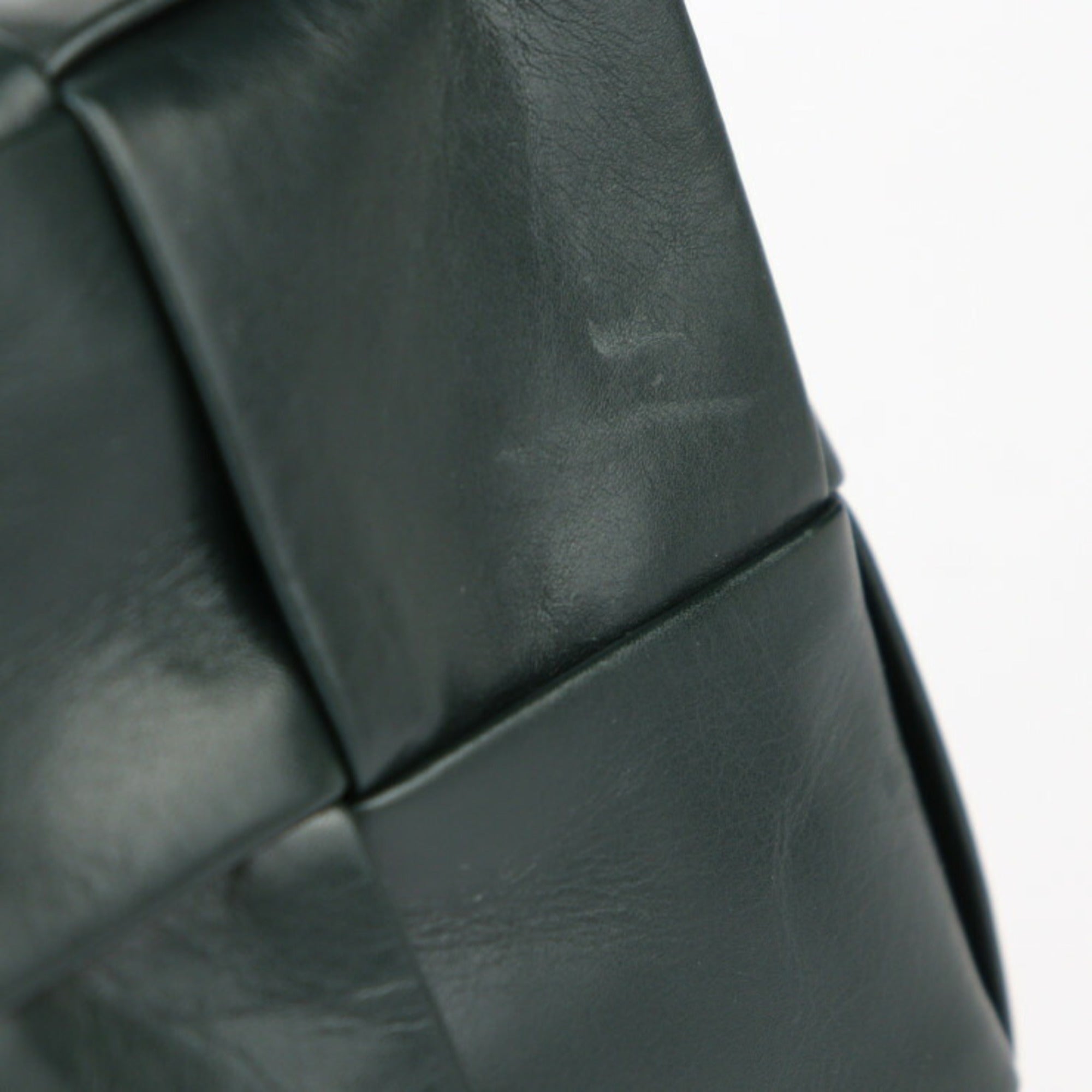 BOTTEGA VENETA Intrecciato Waist Bag 709342 VA9A5 Calfskin Leather Dark Green Cassette R2418113007079 — Like New