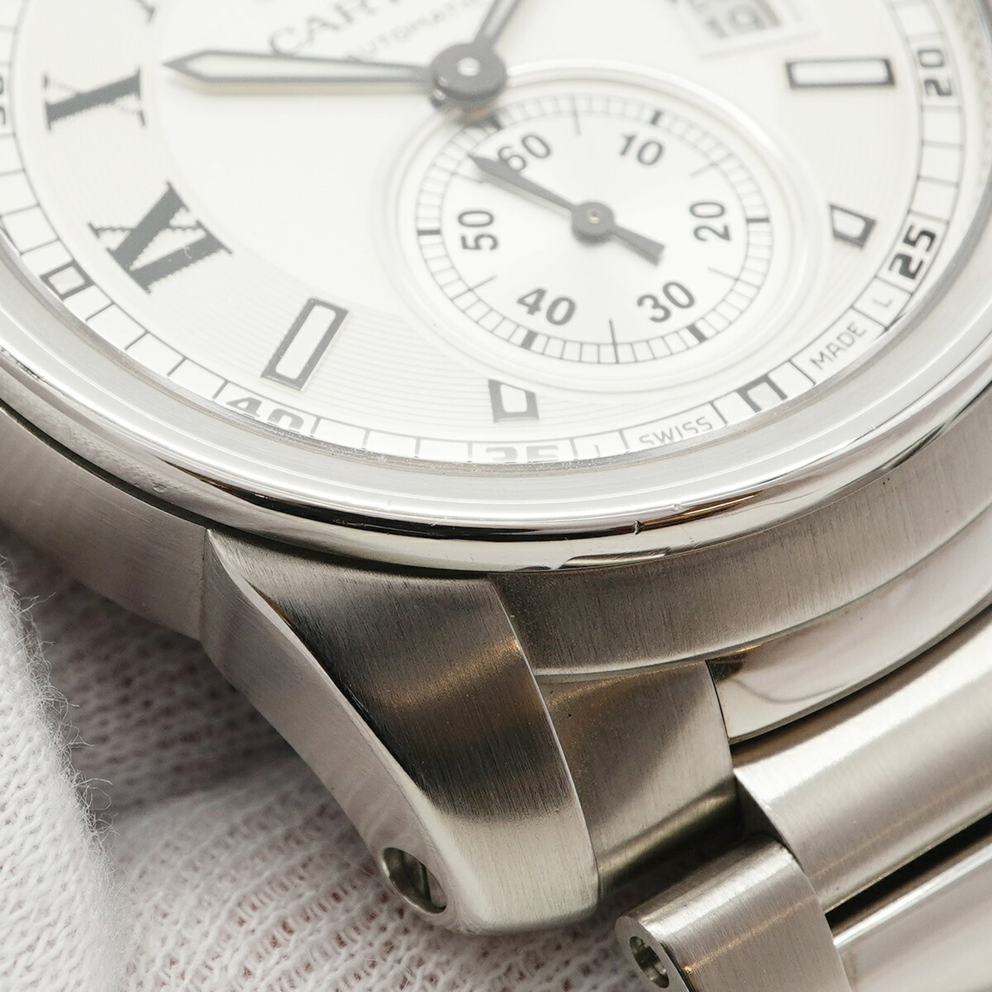 Cartier Calibre W7100015 Silver Dial Men's Watch — Good
