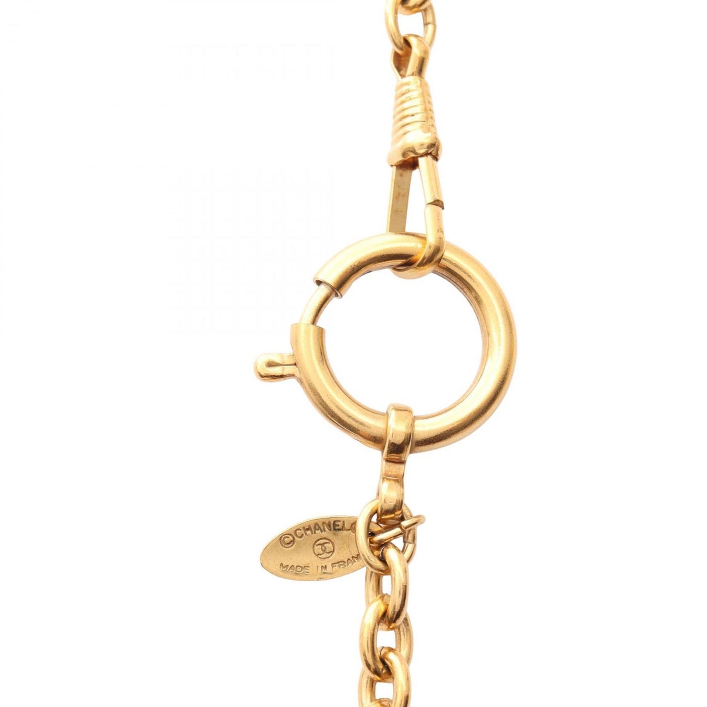 CHANEL Coco Mark Lion Necklace Jewelry GP (Gold Plated) Women's Gold
