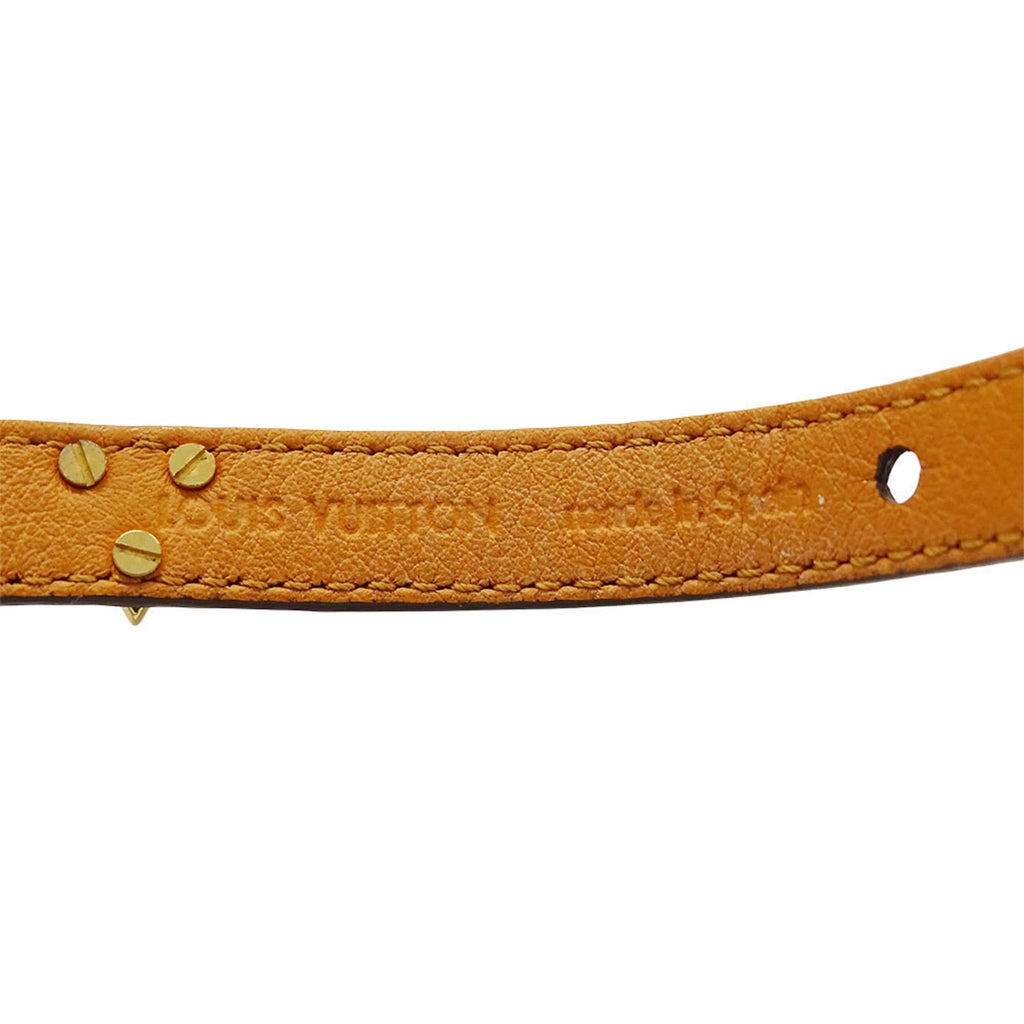 Louis Vuitton Essential V Bracelet, Women's, Monogram Canvas, Brown, M6042G, Size 15, Slim, Logo