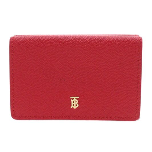 Burberry metal fittings tri-fold bi-fold wallet calfskin women's