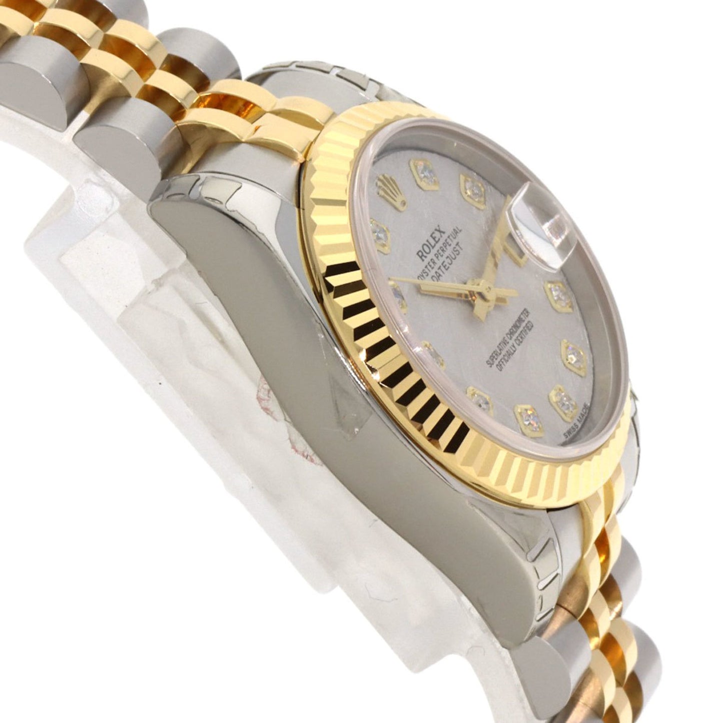 Rolex 179173G Datejust 10P Diamond Watch in Stainless Steel SSx18KYG (18KYG) for Women