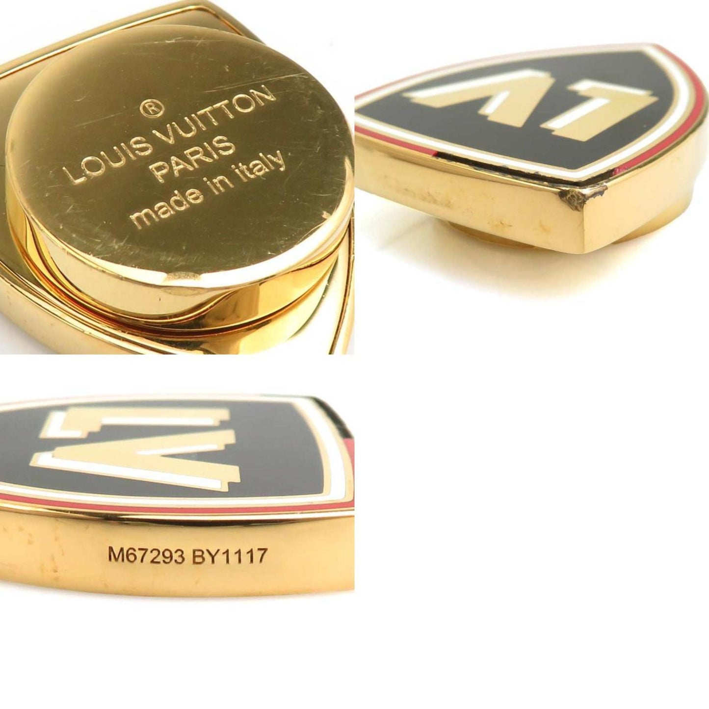 Louis Vuitton Brooch Charm Bijoux Sac Summer Feel Gold Black Women's M67293 e60826a