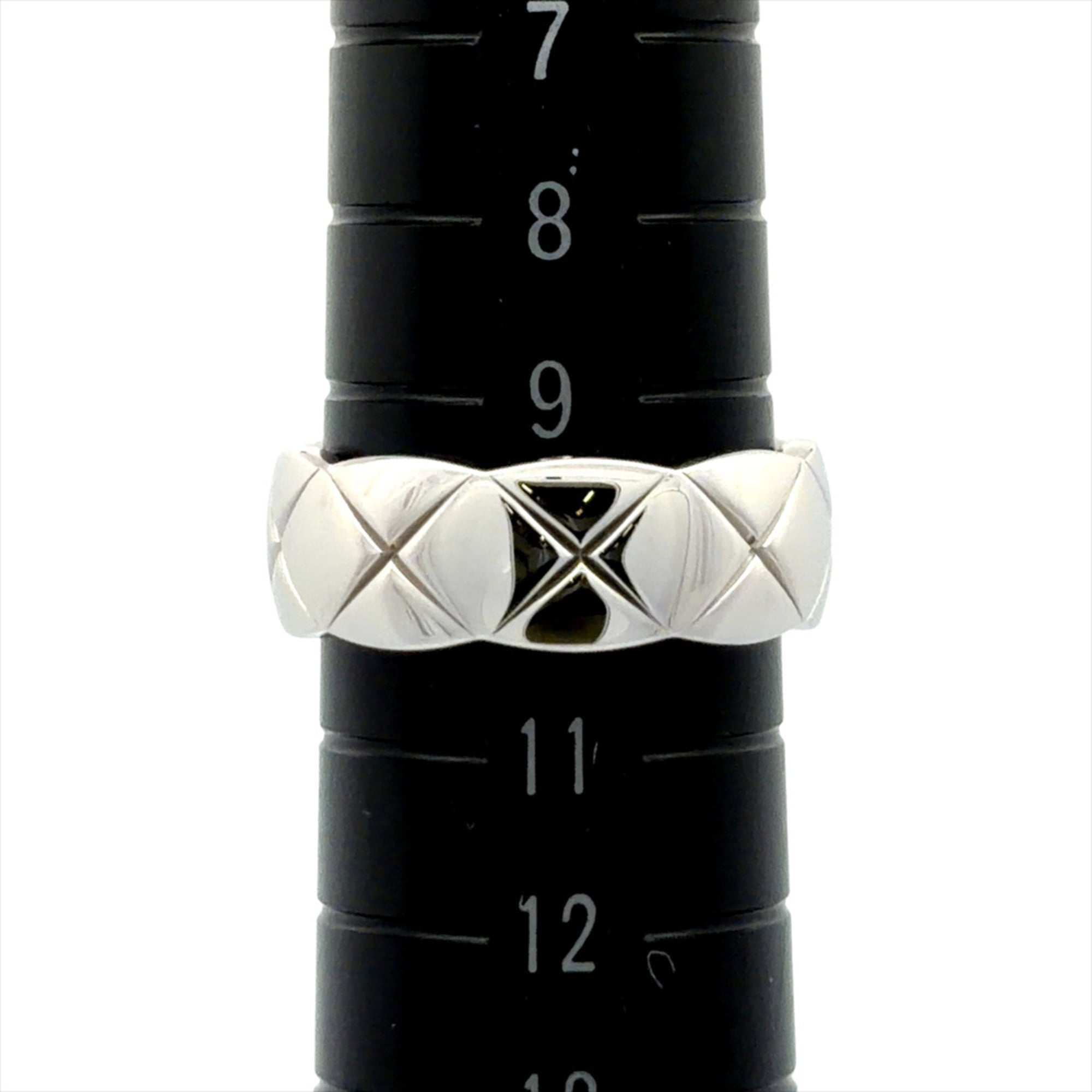 Chanel Coco Crush Medium Ring, Size #50, J10570, 18KWG, 5.9g, White Gold, Women's Ring — Like New
